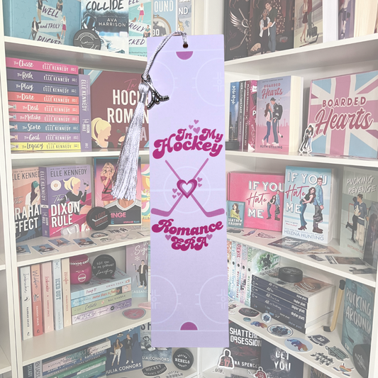 In My Hockey Romance Era Pink Bookmark