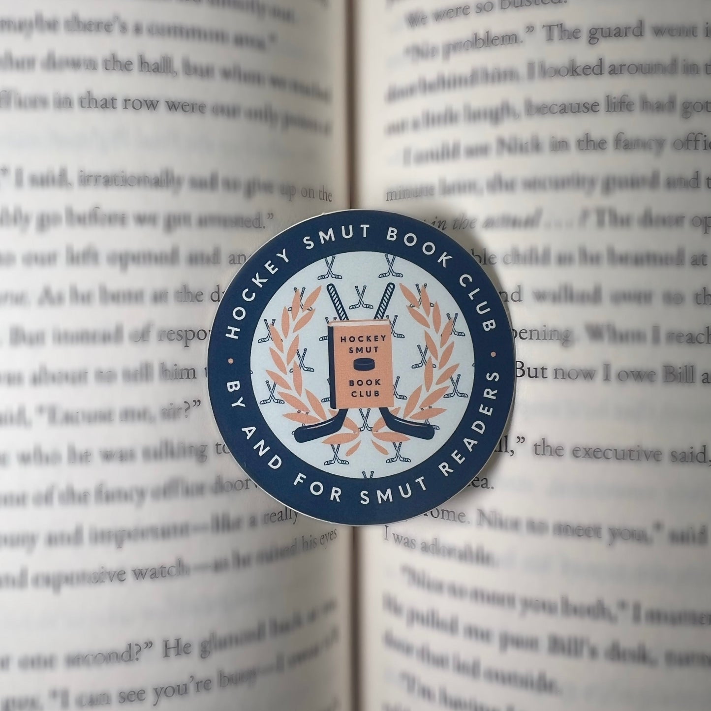 Hockey Smut Book Club Logo Sticker